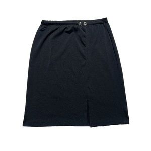 Mini Black Skirt with silver details